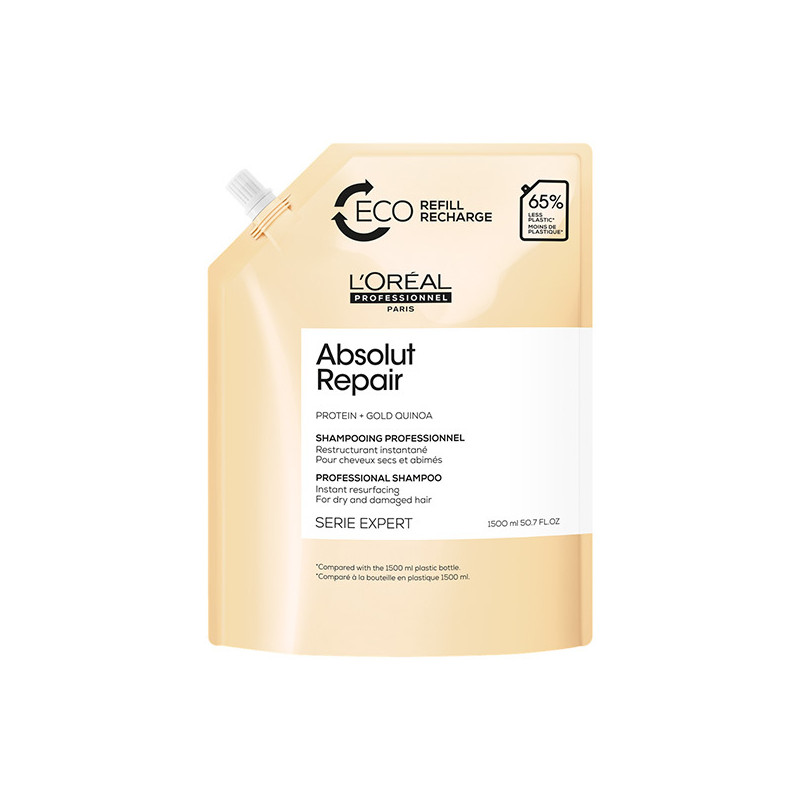 Éco-recharge Shampooing Absolut Repair Serie Expert L'Oréal Professionnel 1500ml