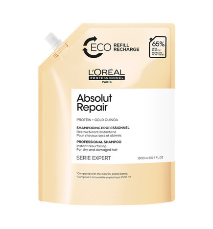 Éco-recharge Shampooing Absolut Repair Serie Expert L'Oréal Professionnel 1500ml