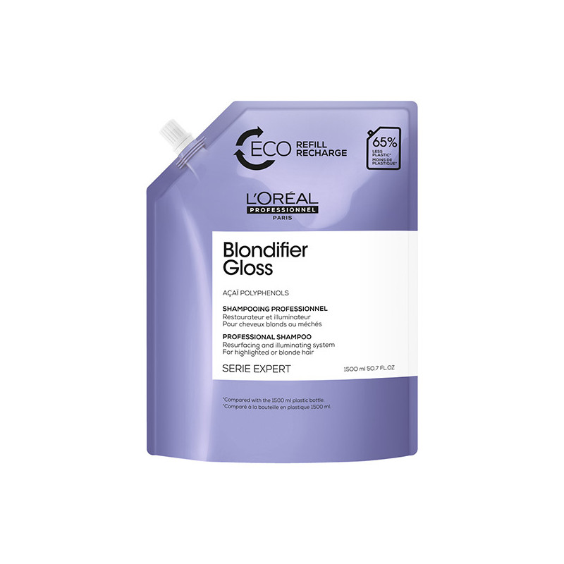 Éco-Recharge Shampooing Blondifier Serie Expert L'Oréal Professionnel 1500ml Éco-Recharge Shampooing Blondifier Serie Expert L'Oréal Professionnel 1500ml