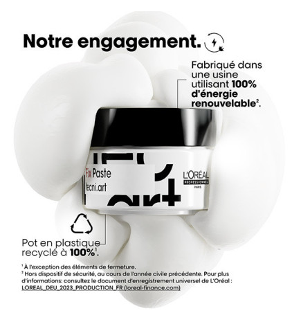 Pâte de Coiffage Forte Tenue Fix Paste Tecni.Art 75ml