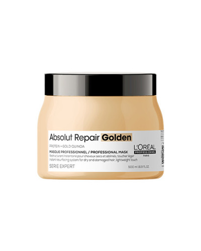 Masque Cheveux Secs Gold Absolut Repair Série Expert L'Oréal Professionnel 500ml
