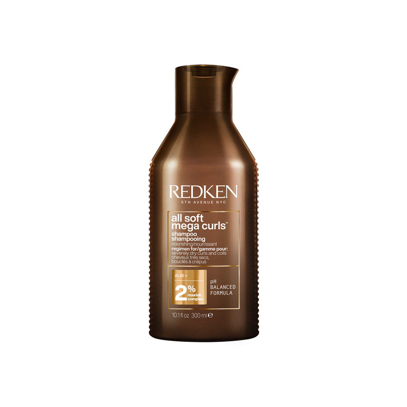 Shampooing Cheveux Bouclés Crépus All Soft Mega Curls Redken 300ml Shampooing Cheveux Bouclés Crépus All Soft Mega Curls Redken 300ml