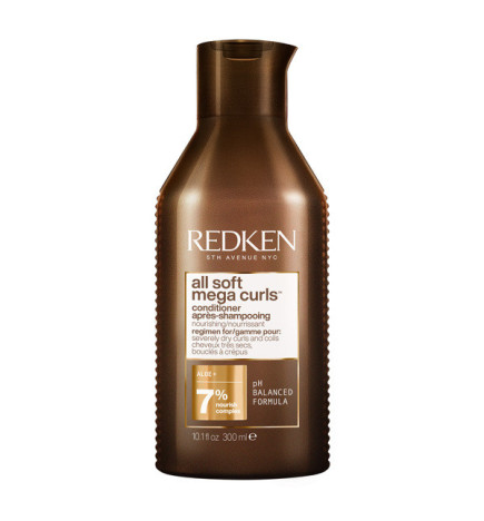 Après-Shampooing Cheveux Bouclés Crépus All Soft Mega Curls Redken 300ml