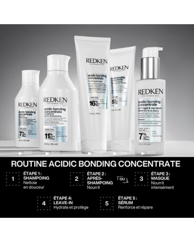 Sérum Réparateur Concentré Acidic Bonding Concentrate Cheveux Abimés Jour et Nuit Redken 100ml