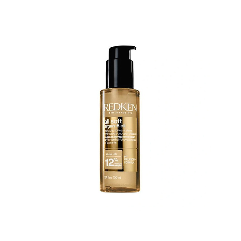 Huile d'Argan All Soft 6 Multi-Bénéfices Redken 100ml