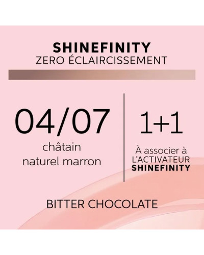 Coloration Gloss Shinefinity 04/07 Bitter chocolate 60ml
