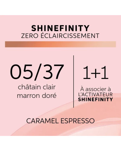 Coloration gloss Shinefinity 05/37 Caramel Expresso 60ml