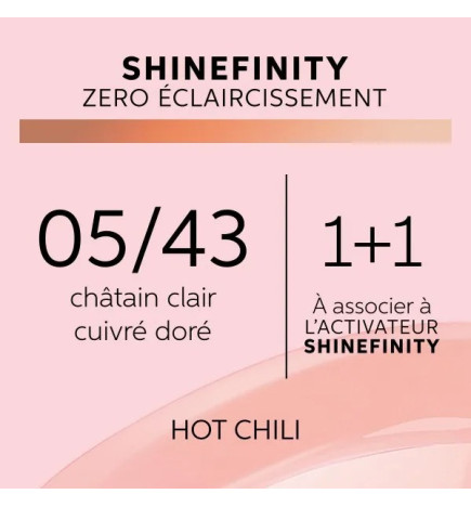 Coloration Gloss Shinefinity 05/43 Hot Chili 60ml