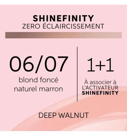 Coloration Gloss Shinefinity 06/07 Deep Walnut 60ml