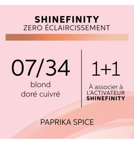 Coloration Gloss Shinefinity 07/34 Paprika Spice 60ml