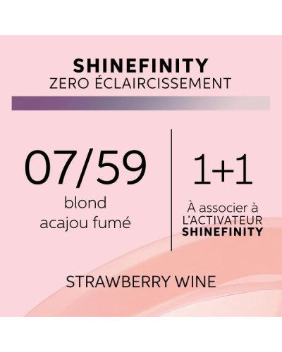 Coloration Gloss Shinefinity 07/59 Strawberry Wine 60ml