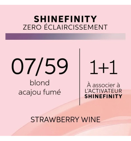 Coloration Gloss Shinefinity 07/59 Strawberry Wine 60ml