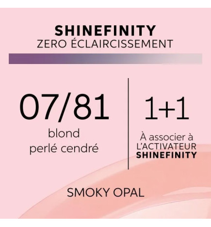 Coloration gloss Shinefinity 07/81 Smoky Opal 60ml