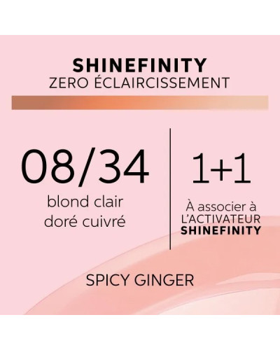 Coloration gloss Shinefinity 08/34 Spicy Ginger 60ml
