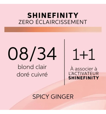 Coloration gloss Shinefinity 08/34 Spicy Ginger 60ml