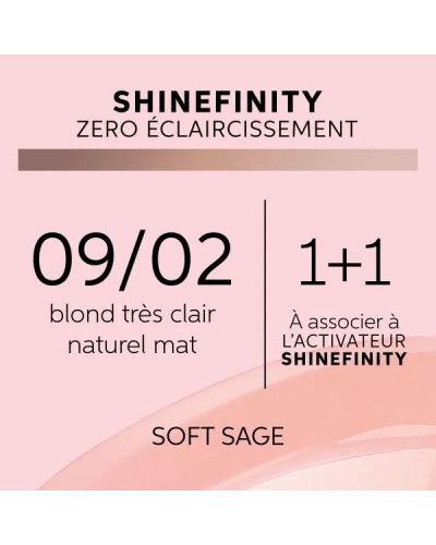 Coloration gloss Shinefinity 09/02 Soft Sage 60ml