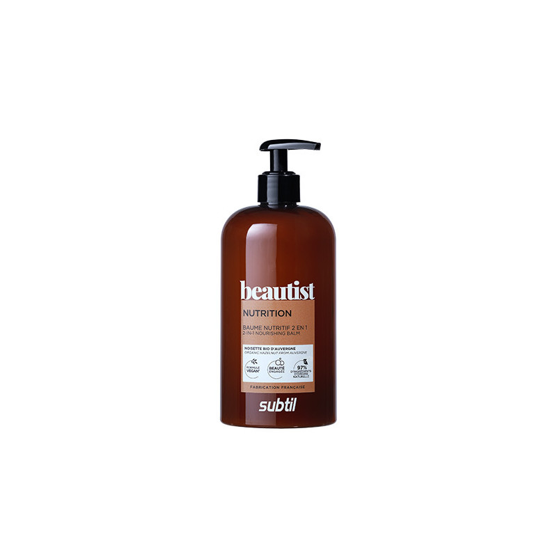 Baume Nutritif 2 en 1 Vegan Beautist Subtil 500ml Baume Nutritif 2 en 1 Vegan Beautist Subtil 500ml