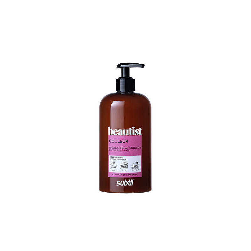 Masque Cheveux Éclat Couleur Vegan Beautist Subtil 500ml Masque Cheveux Éclat Couleur Vegan Beautist Subtil 500ml