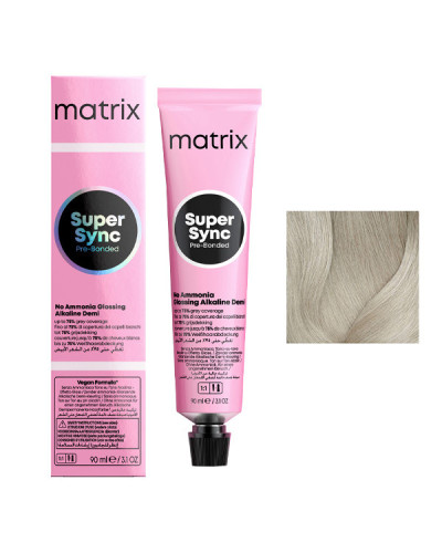 Coloration Ton sur Ton Super Sync N°11A Blond Très Très Très Clair Cendré Matrix 90ml