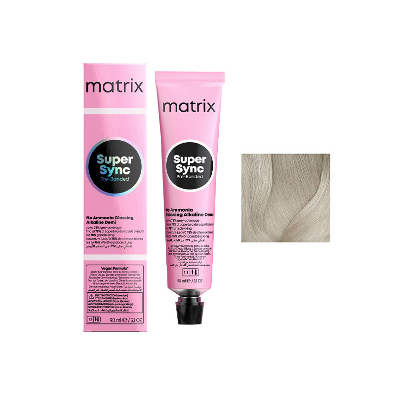 Coloration Ton sur Ton Super Sync N°11A Blond Très Très Très Clair Cendré Matrix 90ml Coloration Ton sur Ton Super Sync N°11A Blond Très Très Très Clair Cendré Matrix 90ml