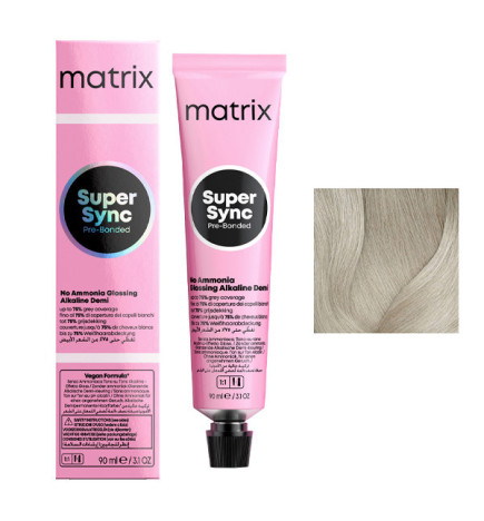 Coloration Ton sur Ton Super Sync N°11A Blond Très Très Très Clair Cendré Matrix 90ml