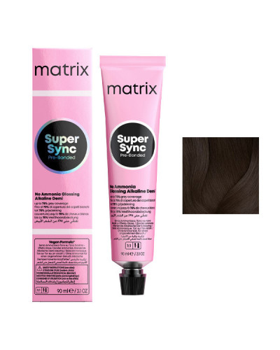 Coloration Ton sur Ton Super Sync N°3N Châtain Foncé Naturel Matrix 90ml