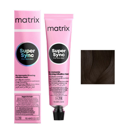 Coloration Ton sur Ton Super Sync N°3N Châtain Foncé Naturel Matrix 90ml