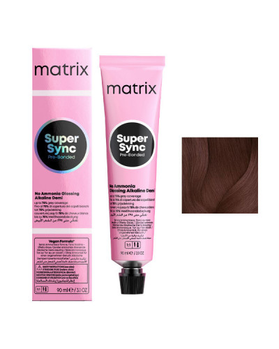Coloration Ton sur Ton Super Sync N°5M Chätain Clair Mocha Matrix 90ml