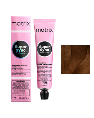 Coloration Ton sur Ton Super Sync N°6G Blond Foncé Doré Matrix 90ml