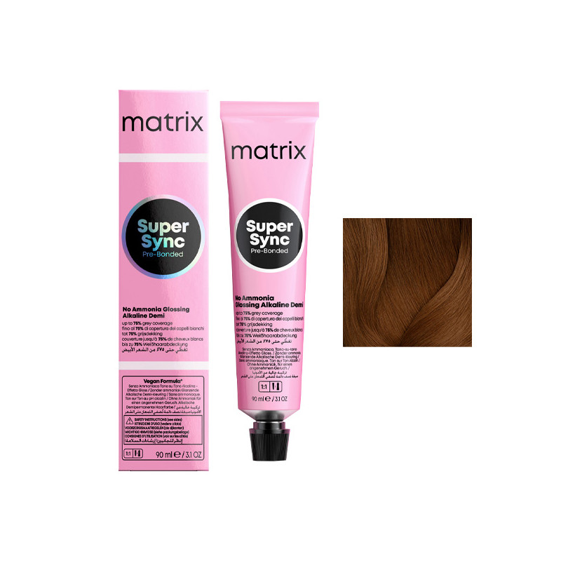 Coloration Ton sur Ton Super Sync N°6G Blond Foncé Doré Matrix 90ml