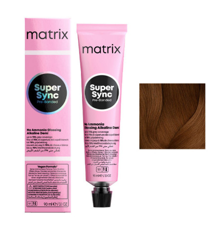 Coloration Ton sur Ton Super Sync N°6G Blond Foncé Doré Matrix 90ml