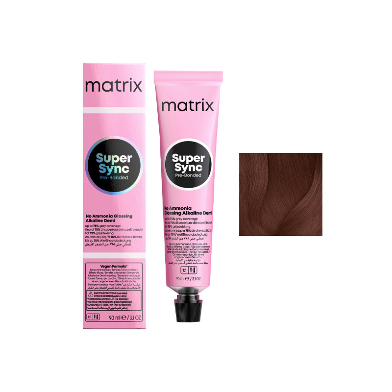 Coloration Ton sur Ton Super Sync N°6M Blond Foncé Moka Matrix 90ml