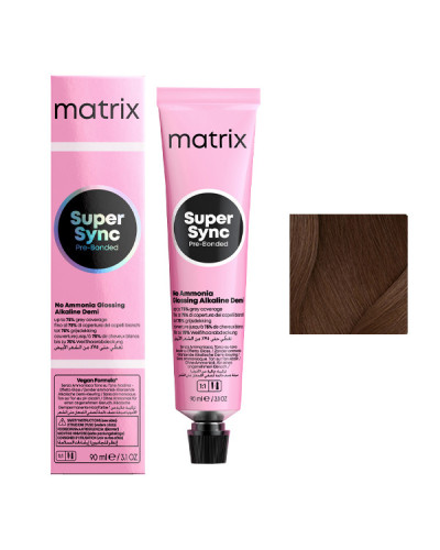 Coloration Ton sur Ton Super Sync N°6NN Blond Foncé Naturel Profond Matrix 90ml