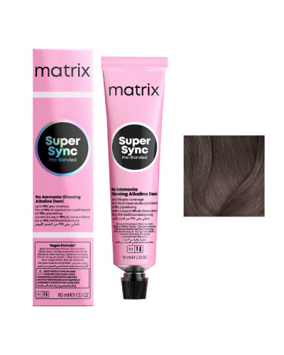 Coloration Ton sur Ton Super Sync N°6P Blond Foncé Perle Matrix 90ml