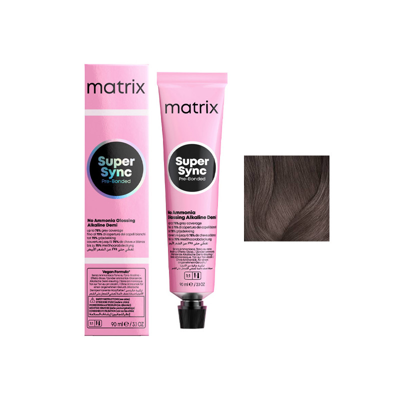 Coloration Ton sur Ton Super Sync N°6P Blond Foncé Perle Matrix 90ml Coloration Ton sur Ton Super Sync N°6P Blond Foncé Perle Matrix 90ml