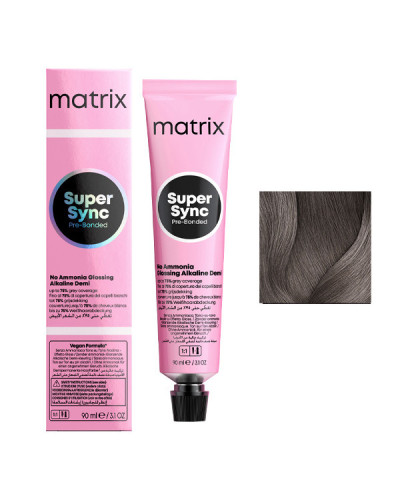 Coloration Ton sur Ton Super Sync N°6T Blond Foncé Titanium Matrix 90ml