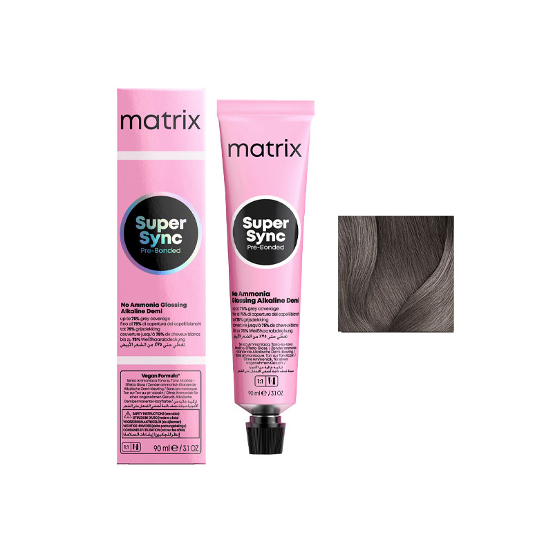 Coloration Ton sur Ton Super Sync N°6T Blond Foncé Titanium Matrix 90ml Coloration Ton sur Ton Super Sync N°6T Blond Foncé Titanium Matrix 90ml