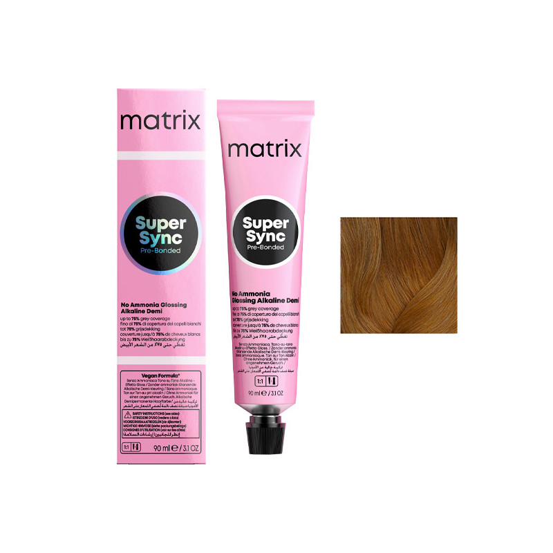 Coloration Ton sur Ton Super Sync N°6WN Blond Foncé Naturel Chaud Matrix 90ml