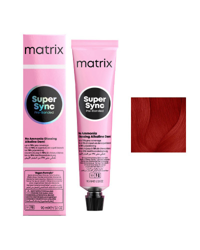 Coloration Ton sur Ton Super Sync N°7RR Blond Rouge Rouge Intense Matrix 90ml