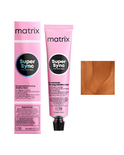 Coloration Ton sur Ton Super Sync N°8NN Blond Clair Cuivré Doré Matrix 90ml
