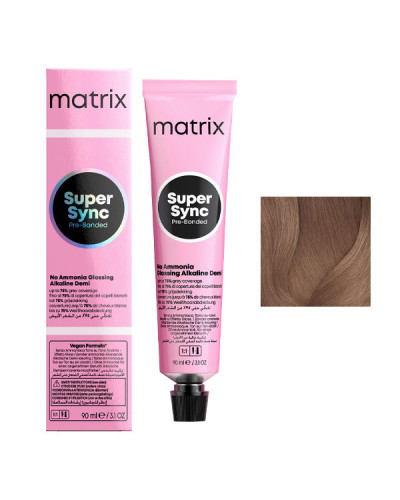 Coloration Ton sur Ton Super Sync N°8M Blond  Clair Mocha Matrix 90ml