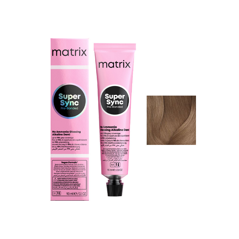 Coloration Ton sur Ton Super Sync N°8N Blond Clair Naturel Matrix 90ml Coloration Ton sur Ton Super Sync N°8N Blond Clair Naturel Matrix 90ml