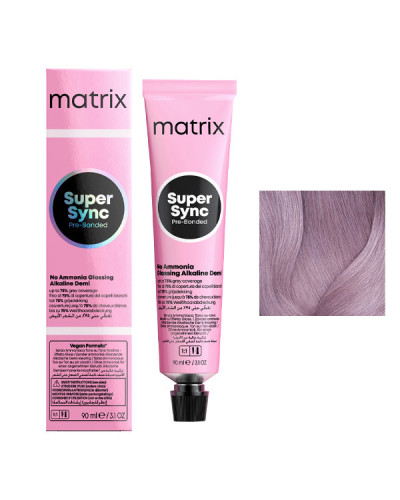 Coloration Ton sur Ton Super Sync N°8V Blond Clair Violet Matrix 90ml