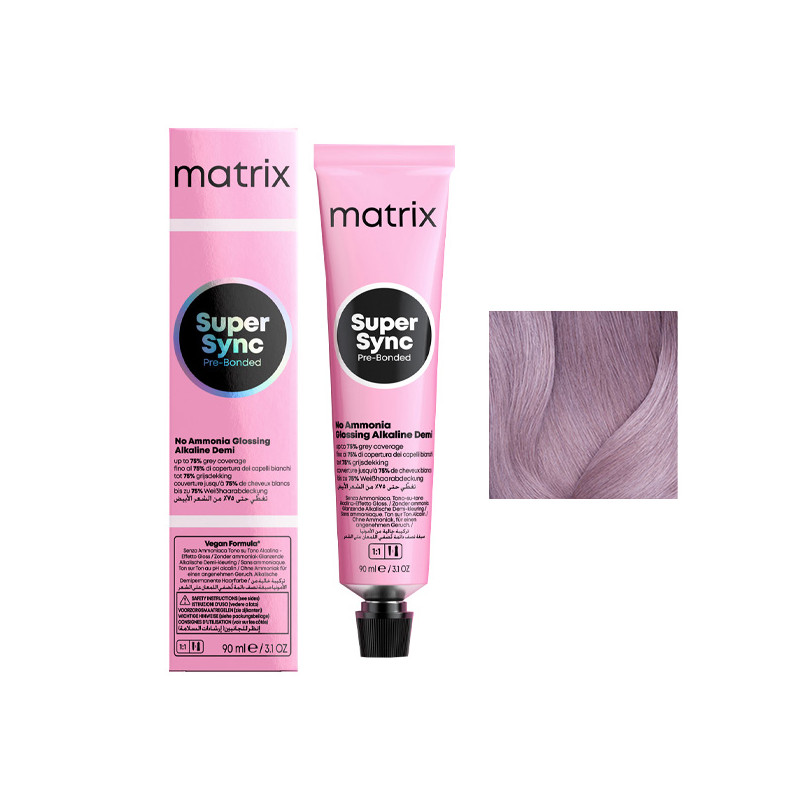 Coloration Ton sur Ton Super Sync N°8V Blond Clair Violet Matrix 90ml