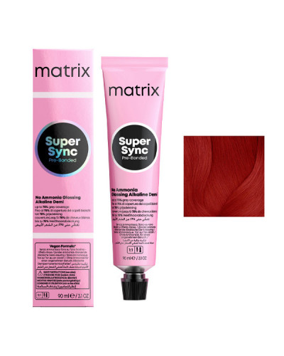 Coloration Ton sur Ton Super Sync N°HDRR Haute Définition Rouge Intense Matrix 90ml