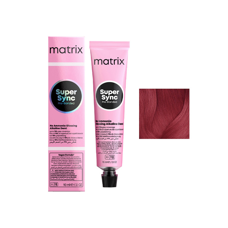 Coloration Ton sur Ton Super Sync N°HDRV Haute Définition Rouge Violet Matrix 90ml Coloration Ton sur Ton Super Sync N°HDRV Haute Définition Rouge Violet Matrix 90ml