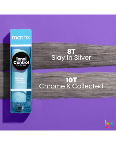 Patine Cheveux Tonal Control Pré-Bonded 8T Blond Clair Titanium 90ml Matrix