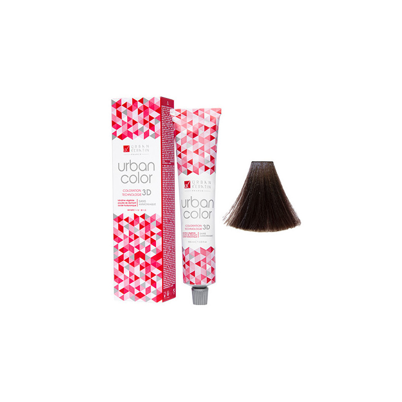 Coloration Urban Color N° 4.15 Châtain Cendré Acajou  100ml