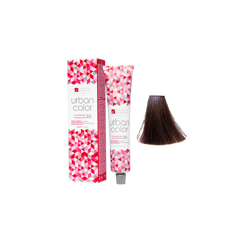 Coloration Urban Color N° 4.5 Châtain Acajou  100ml