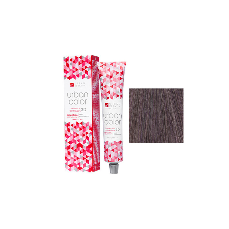 Coloration Urban Color N° 5.12 Châtain Clair Cendré Irisé 100ml Coloration Urban Color N° 5.12 Châtain Clair Cendré Irisé 100ml